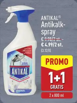ALDI Antikalk Spray aanbieding