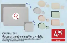 ALDI Home Creation Placemats met Onderzetters aanbieding