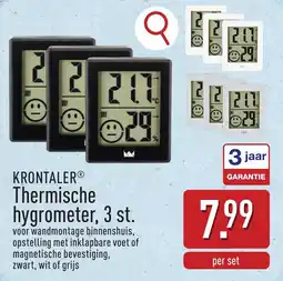 ALDI Krontaler Thermische Hygrometer aanbieding