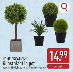 ALDI Home Creation Kunstplant in Pot aanbieding