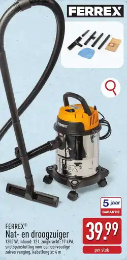 ALDI Ferrex Nat en Droogzuiger aanbieding