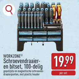 ALDI Workzone Schroevendraaier en bitset aanbieding