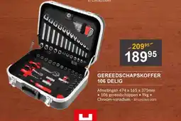 HandyHome Gereedschapskoffer 106 delig aanbieding