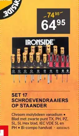 HandyHome Set 17 schroevendraaiers op staander aanbieding