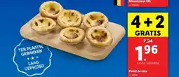 Lidl Pastel de nata aanbieding