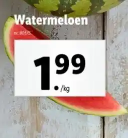 Lidl Watermeloen aanbieding