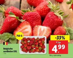 Lidl Belgische aardbeien XXL aanbieding