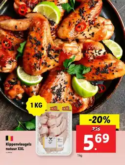 Lidl Kippenvleugels natuur XXL aanbieding