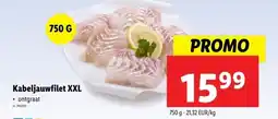 Lidl Kabeljauwfilet XXL aanbieding
