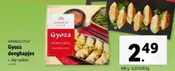 Lidl Japanese style gyoza deeghapjes aanbieding