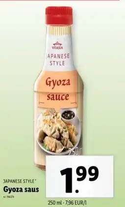 Lidl Japanese style gyoza saus aanbieding