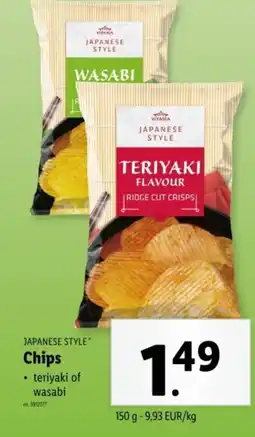 Lidl Japanese style chips aanbieding