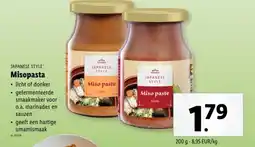 Lidl Japanese style misopasta aanbieding