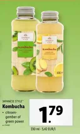 Lidl Japanese style kombucha aanbieding
