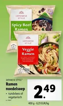 Lidl Japanese style ramen noedelsoep aanbieding