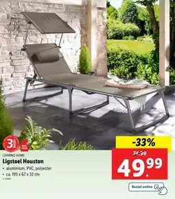 Lidl Livarno home ligstoel houston aanbieding