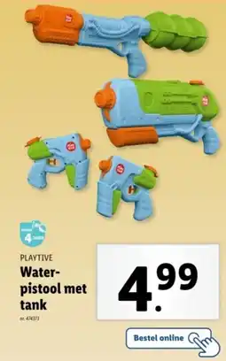Lidl Playtive water pistool met tank aanbieding