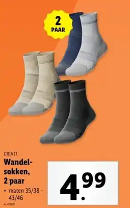 Lidl Crivit wandel sokken aanbieding