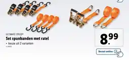 Lidl Ultimate speed set spanbanden met ratel aanbieding