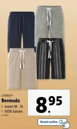 Lidl Livergy bermuda aanbieding