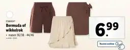 Lidl Esmara bermuda of wikkelrok aanbieding