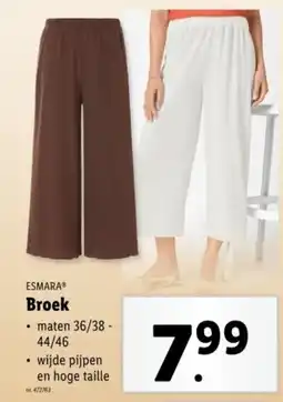 Lidl Esmara broek aanbieding