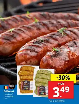 Lidl Grillworst aanbieding
