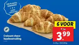 Lidl Croissant choco hazelnootvulling aanbieding