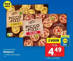 Lidl Trattoria alfredo minipizza's aanbieding
