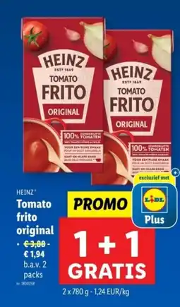 Lidl Heinz Tomato frito original aanbieding