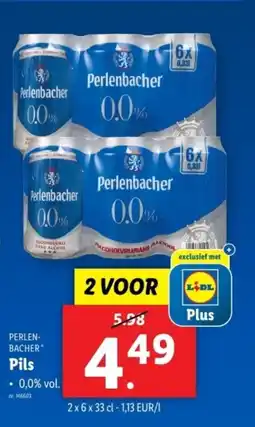 Lidl Perlen bacher pils aanbieding