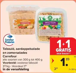 Carrefour Taboulé, aardappelsalade en zomersalades Carrefour aanbieding