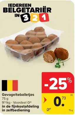 Carrefour Gevogelteballetjes aanbieding