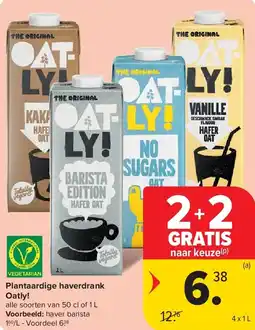 Carrefour Plantaardige haverdrank Oatly! aanbieding
