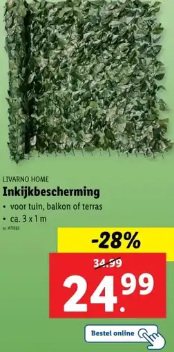 Lidl Inkijkbescherming aanbieding
