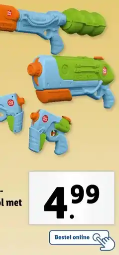 Lidl Water- pistool met tank aanbieding