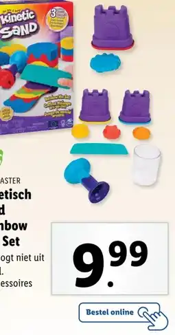 Lidl Kinetisch zand Rainbow Mix Set aanbieding