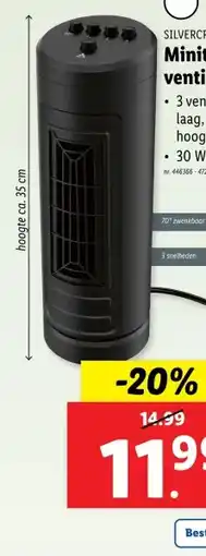 Lidl Minitoren- ventilator aanbieding