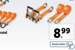 Lidl Set spanbanden met ratel aanbieding