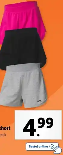 Lidl Sweatshort aanbieding