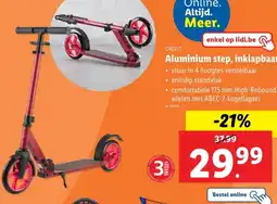 Lidl Aluminium step, inklapbaar aanbieding