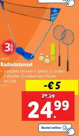 Lidl Badmintonset aanbieding