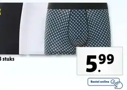Lidl Boxershorts, 3 stuks aanbieding
