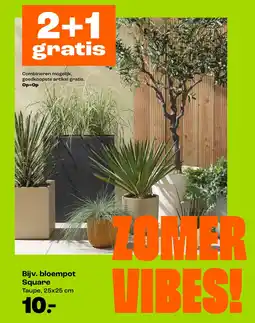 Kwantum bloempot Square aanbieding