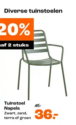 Kwantum Tuinstoel Napels aanbieding