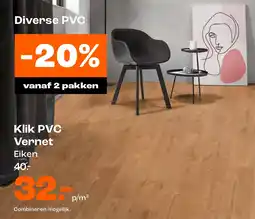 Kwantum Klik PVC Vernet aanbieding