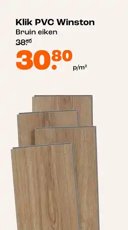 Kwantum Klik PVC Winston aanbieding