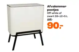 Kwantum Afvalemmer pootjes aanbieding