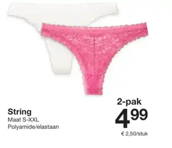Zeeman String aanbieding
