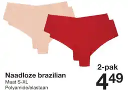 Zeeman Naadloze brazilian aanbieding